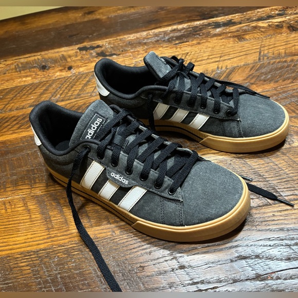 adidas Other - Men’s 9 Dark Gray/White Adidas Canvas Sneakers - like new